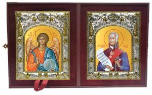 Складень Ангел Хранитель и Феодор (Фёдор) Ушаков, праведный воин