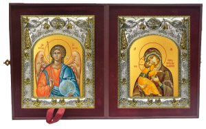 Складень Ангел Хранитель и Владимирская икона Божией Матери