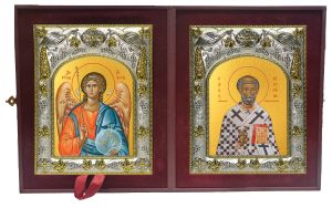 Складень Ангел Хранитель и Августин блаженный