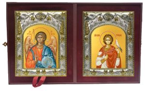 Складень Ангел Хранитель и Трифон мученик