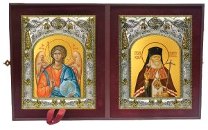 Складень Ангел Хранитель и Лука святитель, исповедник, архиепископ Крымский