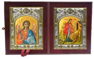 Складень Ангел Хранитель и Татьяна (Татиана) мученица