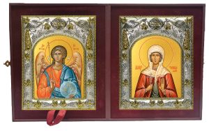 Складень Ангел Хранитель и Стефанида мученица