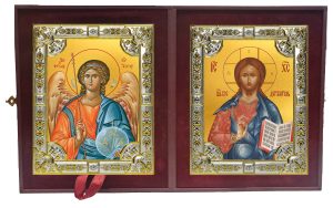 Складень Ангел Хранитель и Господь Вседержитель