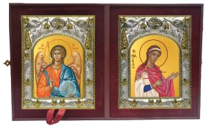 Складень Ангел Хранитель и Надежда мученица