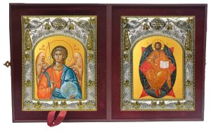 Складень Ангел Хранитель и Спас в Силах