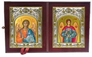 Складень Ангел Хранитель и Иеремиил Архангел