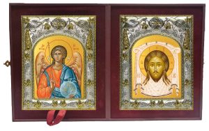 Складень Ангел Хранитель и Спас Нерукотворный