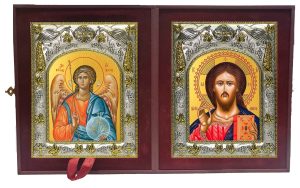 Складень Ангел Хранитель и Господь Вседержитель
