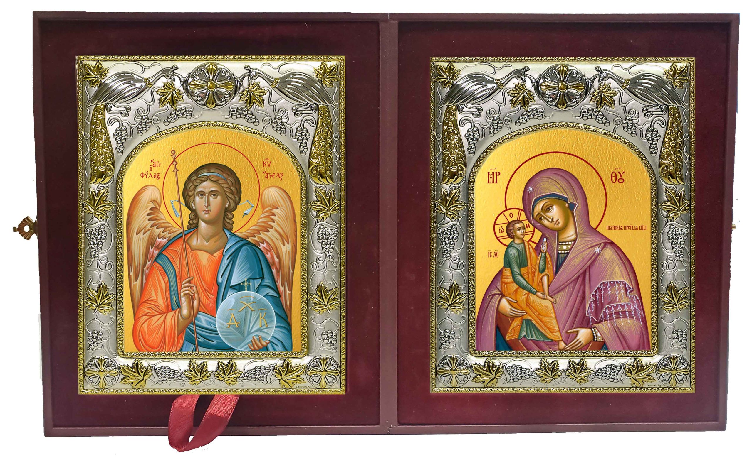 Складень Ангел Хранитель и Шуйская икона Божией Матери