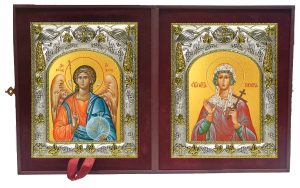 Складень Ангел Хранитель и Гликерия