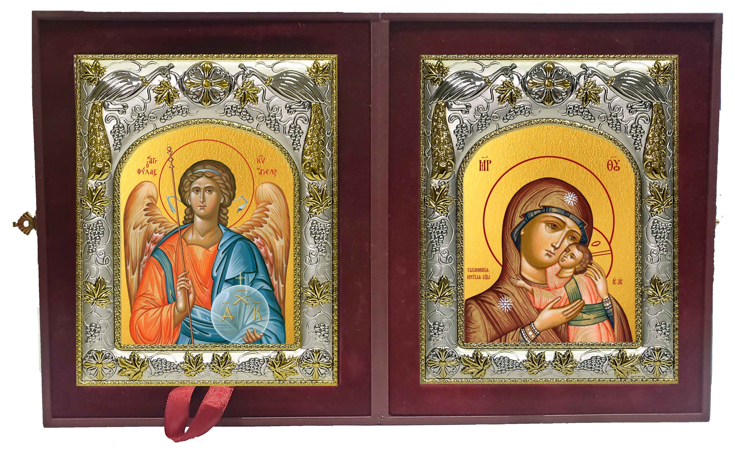Складень Ангел Хранитель и Чухломская икона Божией Матери