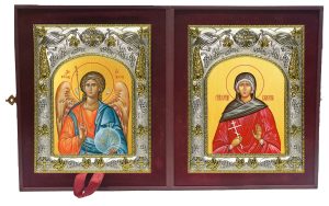 Складень Ангел Хранитель и Валерия