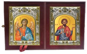 Складень Ангел Хранитель и Гордий Каппадокийский, сотник мученик