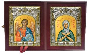 Складень Ангел Хранитель и Лия праведная, праматерь