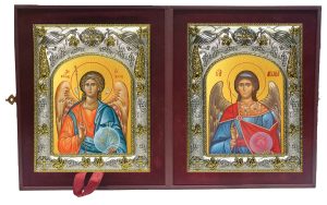 Складень Ангел Хранитель и Михаил архангел
