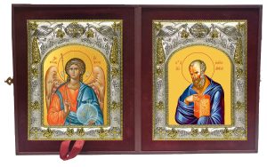 Складень Ангел Хранитель и Иоанн (Иван) Богослов, апостол