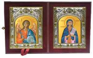 Складень Ангел Хранитель и Евфимия Всехвальная великомученица