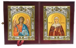 Складень Ангел Хранитель и Севастиана Гераклейская, мученица