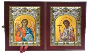 Складень Ангел Хранитель и Александр Невский, благоверный князь