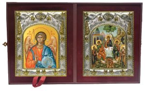 Складень Ангел Хранитель и Святая Троица
