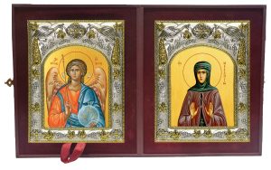 Складень Ангел Хранитель и Мелания Римляныня