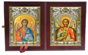 Складень Ангел Хранитель и Александр Невский