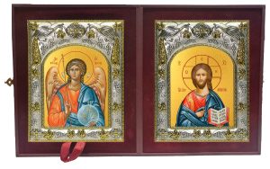 Складень Ангел Хранитель и Господь Вседержитель
