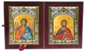 Складень Ангел Хранитель и Господь Вседержитель
