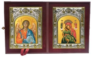 Складень Ангел Хранитель и Киккская икона Божией Матери