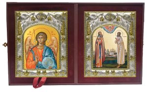 Складень Ангел Хранитель и Трифон и Прокопий