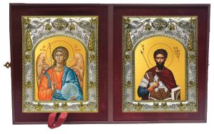 Складень Ангел Хранитель и Каллистрат мученик