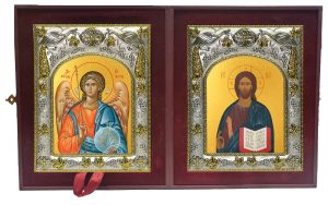 Складень Ангел Хранитель и Господь Вседержитель