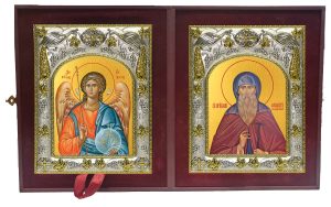 Складень Ангел Хранитель и Феодор (Фёдор) Освященный, преподобный