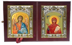 Складень Ангел Хранитель и Анна Пророчица