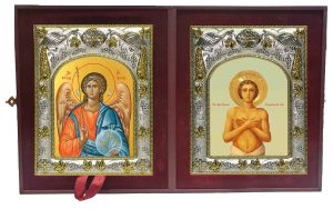 Складень Ангел Хранитель и Иаков (Яков) Боровичский