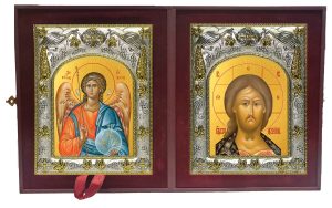 Складень Ангел Хранитель и Господь Вседержитель