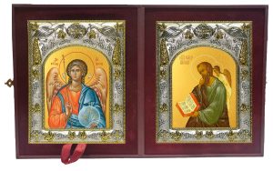 Складень Ангел Хранитель и Иоанн (Иван) Богослов, апостол