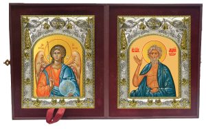 Складень Ангел Хранитель и Андрей Христа ради юродивый