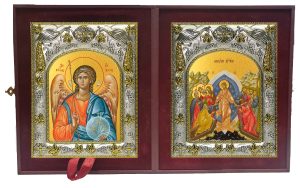 Складень Ангел Хранитель и Воскресение Христово