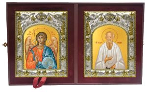 Складень Ангел Хранитель и Феодор (Фёдор) Томский праведный