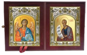 Складень Ангел Хранитель и Гедеон пророк