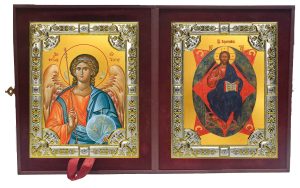 Складень Ангел Хранитель и Спас в Силах
