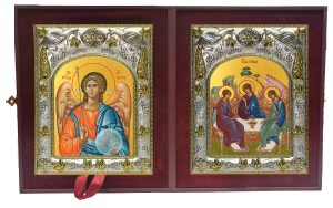 Складень Ангел Хранитель и Святая Троица