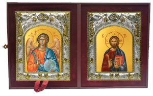 Складень Ангел Хранитель и Господь Вседержитель