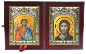 Складень Ангел Хранитель и Господь Вседержитель
