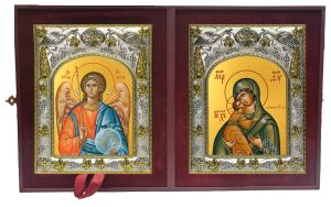 Складень Ангел Хранитель и Владимирская икона Божией Матери