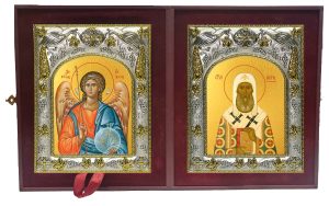 Складень Ангел Хранитель и Петр Митрополит Московский, святитель