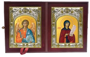 Складень Ангел Хранитель и София Суздальская, преподобная