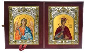 Складень Ангел Хранитель и Эдуард мученик, король Англии